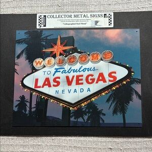 Fabulous Las Vegas Metal Sign